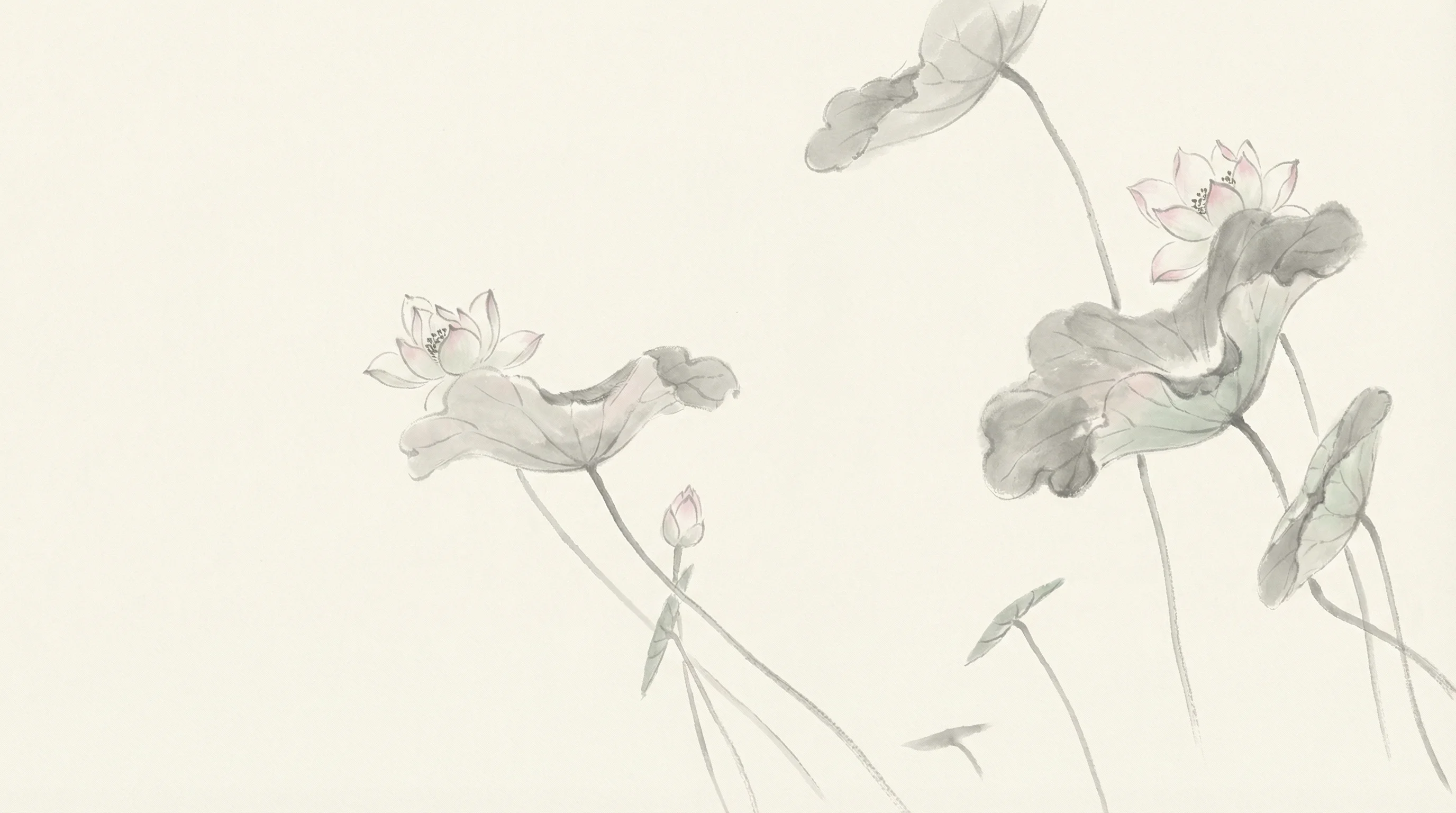 百家乐电子版水墨荷花主题界面